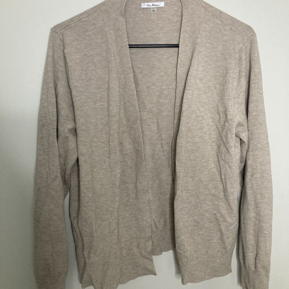 Vita Milano Women's L Open Front Cardigan